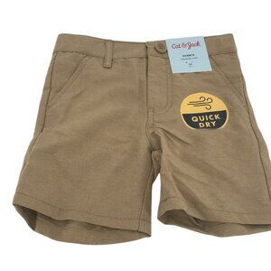 Cat & Jack Shorts Boys Toddler Size 3T Khaki Quick Dry Adjustable Waist